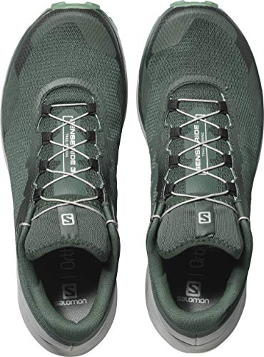 SALOMON Sense Ride 3, Trail Running Hombre, Green Gables Aleación Aceite Azul, 42 2/3 EU