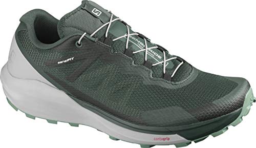 SALOMON Sense Ride 3, Trail Running Hombre, Green Gables Aleación Aceite Azul, 42 2/3 EU