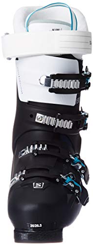 SALOMON S/Pro X80 CS Botas de esquí, Mujer, Negro/Blanco/Azul petróleo, 27