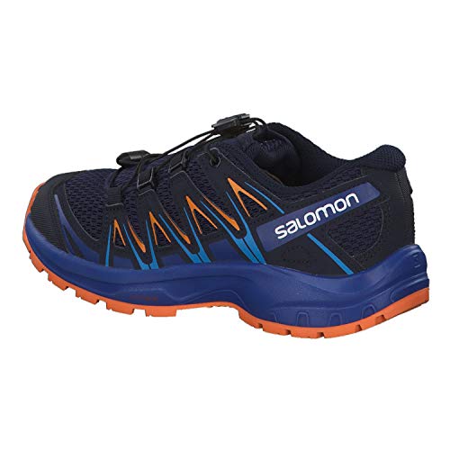 Salomon XA Pro 3D J, Zapatillas de Trail Running Unisex Niños, Azul/Naranja (Medieval Blue/Mazarine Blue Wil/Tan), 34 EU