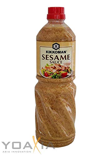 Salsa de sésamo Kikkoman 1L para ensaladas, platos de pasta ... o para mojar