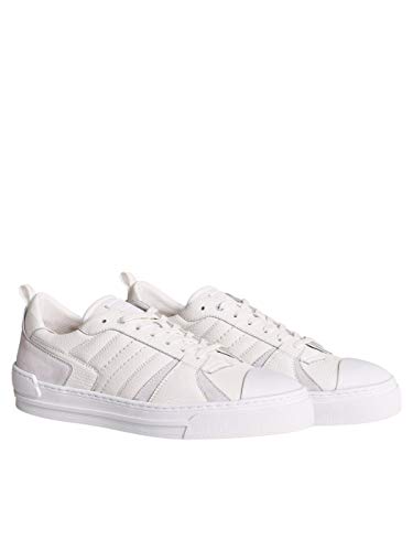 SALSA JEANS Zapatillas Trainers Piel Blancas para Hombre Mujer Color: 0001 Blanco Talla: 43