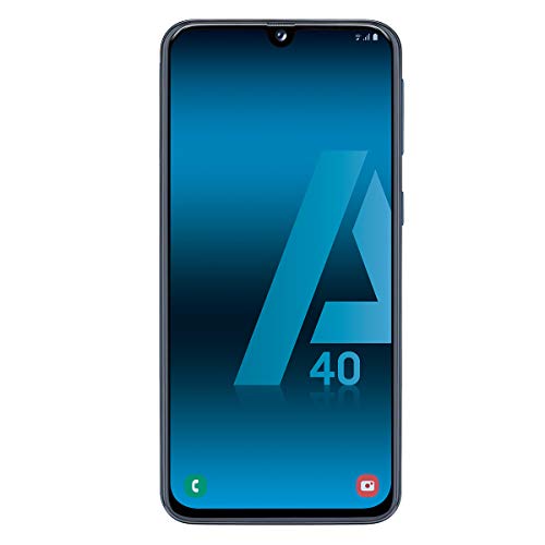 Samsung Galaxy A40 - Smartphone de 5.9" FHD+ sAmoled Infinity U Display (4 GB RAM, 64 GB ROM, 16 MP, Exynos 7904, Carga rápida), Negro [versión española]