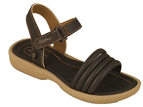 Sandalia NICOBOCO Velcro Numero 38 (38, Negro)