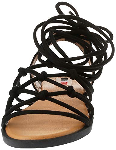 Sandalias Mujer MTNG | Sandalias Palmira 58351 | MTNG Mujer | Sandalias Romana | Cierre con Cordones | 45088 | Negro | 37