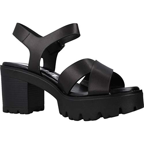 Sandalias Mujer MTNG | Sandalias Saba 58864 | MTNG Mujer | Sandalias Tira de Tobillo | Cierre con Hebilla | 45002 | Negro | 39