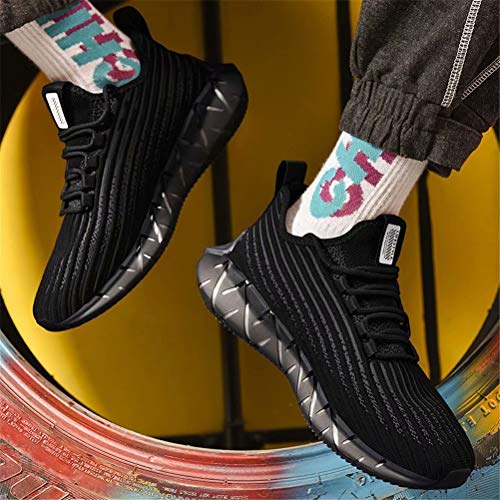 SANNAX Hombre Zapatos para Correr Zapatillas de Deporte de Moda Casual Sneakers Calzado Deportivo Zapatos Transpirables para Gimnasio Caminar Trotar