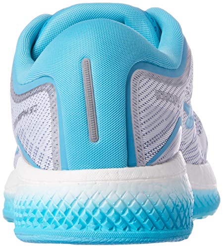 Saucony Triumph ISO 5 Neutralschuh Damen-Weiß, Blau, Zapatillas de Running Calzado Neutro Mujer, White Blue, 37.5 EU