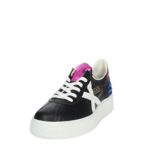 Scarpe Donna Munich Sneaker Mod. Barru Sky in Pelle Nero Pink 040 DS20MU08