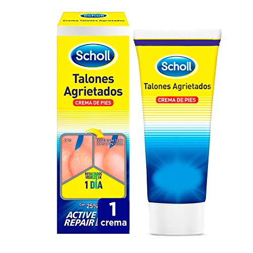 Scholl, Crema de pies para talones agrietados, con urea y keratina, 60 ml