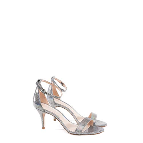 Schutz - Sandalias de micropurpurina Plateado Size: 38 EU