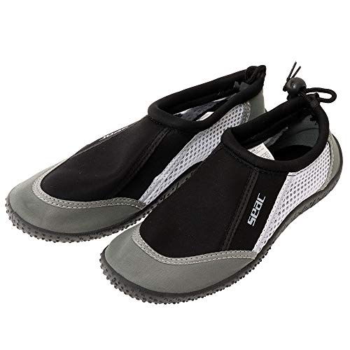 SEAC Reef Zapatillas Anti Deslizamiento niños, Secado rápido, Zapatos para el mar, la Playa y la Piscina, Unisex-Adult, Gris, 37