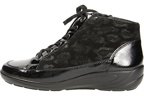 Semler Birgit Stf. - Botas de Charol para Mujer Negro Negro, Color Negro, Talla 7,5