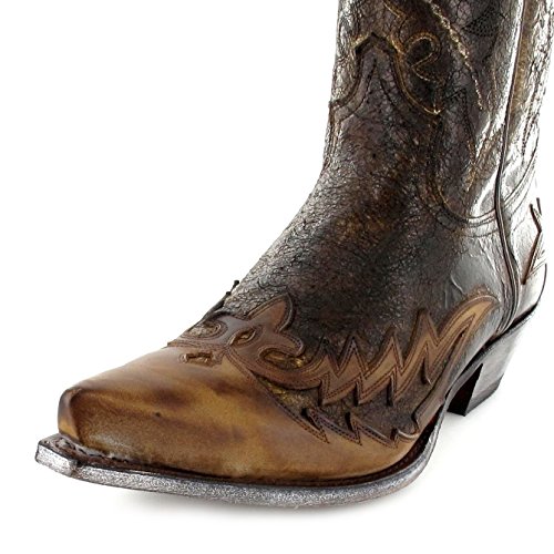 Sendra Boots 9669 - Botas de vaquero para hombre y mujer, color marrón, color Marrón, talla 36 EU