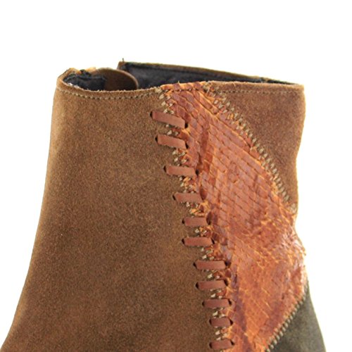 Sendra Boots Keira 13847 Rovere Fawn - Botines de piel para mujer, color marrón, color Marrón, talla 36 EU