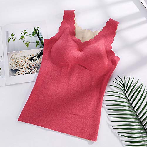 shengyijia Clásico sujetador camisón de noche ropa interior térmica mujer tallas grandes y con plataforma de terciopelo rojo XXXL