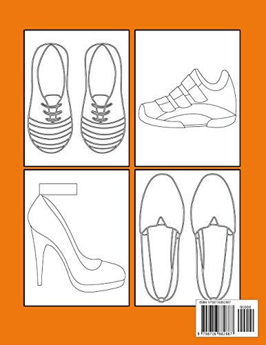 Shoes coloring book: A unique coloring books kids activity