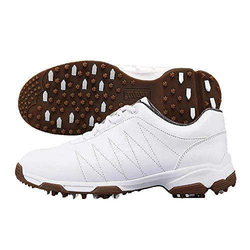 shoes Zapatos de Golf para Damas, Zapatillas de Deporte de Cuero con Tachuelas para Exteriores, Calzado de Entrenamiento de Golf Profesional Ligero y Transpirable,Zapatos Impermeables para Caminar