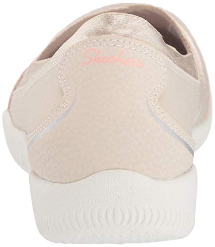 Skechers Be-Lux-Daylights, Merceditas Mujer, Beige (Nat Black Mesh/Durabuck/Trim), 36.5 EU