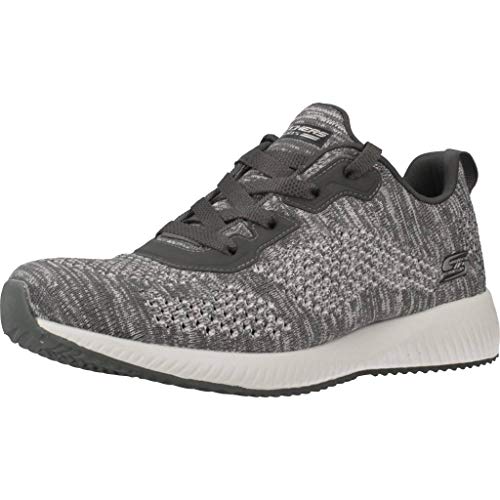 Skechers Bobs Squad Mega Hot - Zapatillas de entrenamiento para mujer, color Gris, talla 41 EU