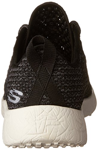 Skechers Burst-City Scene, Zapatillas Mujer, Negro (BKW), 36 EU