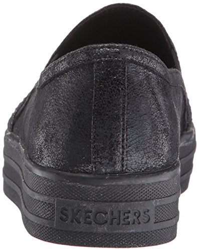 Skechers Double Up Shiny Dancer, Zapatillas Mujer, Negro (BBK), 38 EU