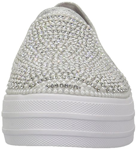 Skechers Double Up-Shiny Dancer, Zapatillas Niñas, Plateado (SIL), 35 EU