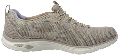 Skechers Empire D'Lux-Charming Grace, Zapatillas Mujer, Multicolor (TPE Black Multi Mesh/White Trim), 37 EU