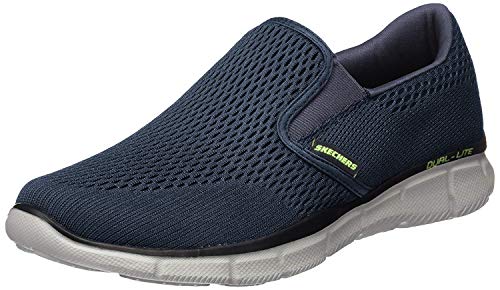 Skechers Equalizer-Double Play, Mocasines Hombre, Azul (Navy), 44 EU