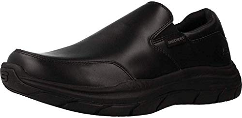 Skechers Mocasines Olego para hombre con ajuste relajado esperado 2.0, negro (Negro), 39.5 EU