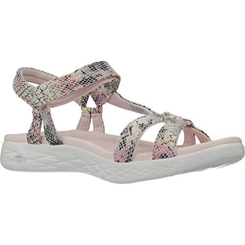 Skechers Performance - On The GO 600 Boa - Sandalias para mujer, Rosa (Rosa claro/Multi sintético), 39 EU