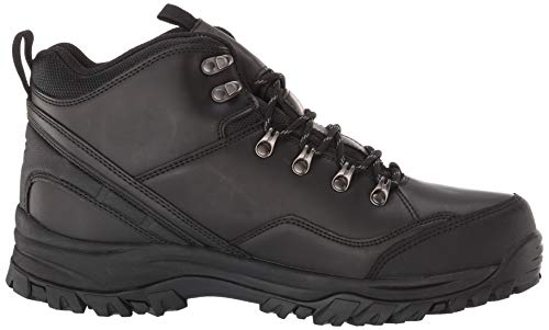 Skechers Relment-Traven, Botas de Senderismo Hombre, Negro (BBK Black Leather), 46 EU