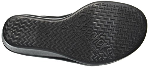 Skechers Rumblers-Solar Burst, Sandalias de Punta Descubierta Mujer, Negro (BBK Black Mitobuck/Stretch Gore Trim), 41 EU