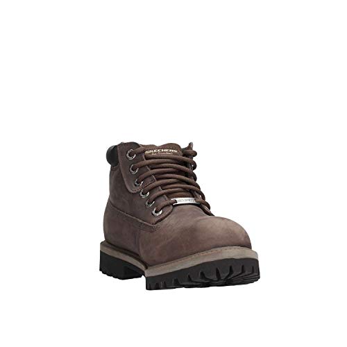 Skechers Sergeants Verdict - Botas de Cuero para Hombre, Color Gris (Grau (Char)), Talla 39