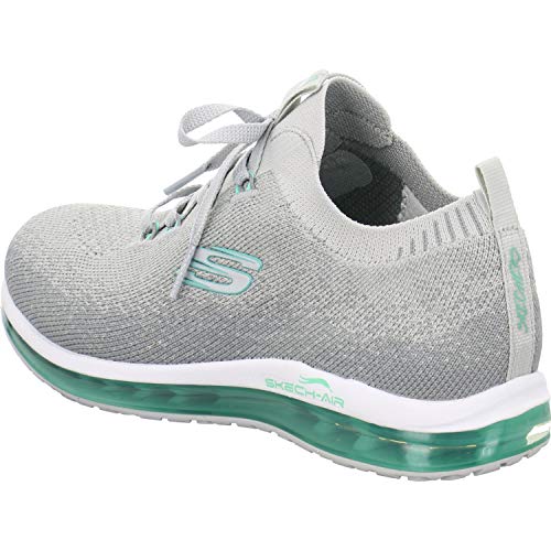 Skechers Skech-Air Damen-Hellgrau, Petrol, Zapatillas de Running Calzado Neutro Mujer, 39 EU