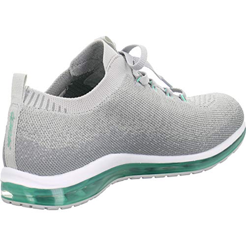 Skechers Skech-Air Damen-Hellgrau, Petrol, Zapatillas de Running Calzado Neutro Mujer, 39 EU