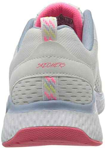 Skechers Solar Fuse Cosmic View, Zapatillas Mujer, Blanco Blanco Malla Azul Rosa Ribete Wblp, 40 EU