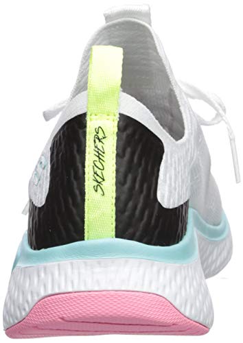 Skechers Solar Fuse, Zapatillas Deportivas Mujer, Multicolor (WMLT Black Knit Mesh/Multi Trim), 39 EU