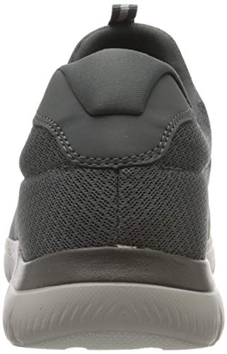 Skechers Summits, Zapatillas sin Cordones Hombre, Gris (Charcoal Mesh/Trim Charcoal), 42 EU