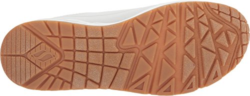 Skechers Uno- Stand On Air, Zapatillas Mujer, Multicolor (Wht Black Durabuck), 37 EU