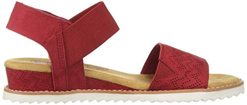 Skechers Women's Desert Kiss-Stretch Quarter Strap Sandal Flat