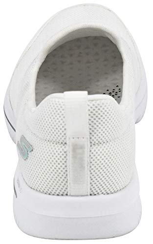 Skechers Women's GO Walk Evolution Ultra Rapids Sneaker, White, 10 M US