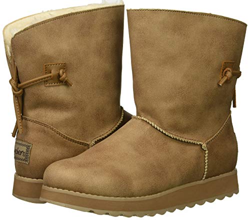 Skechers Women's Keepsakes 2.0-Mid Pull on Boot with Back tie Fashion, TPE, 5 M US