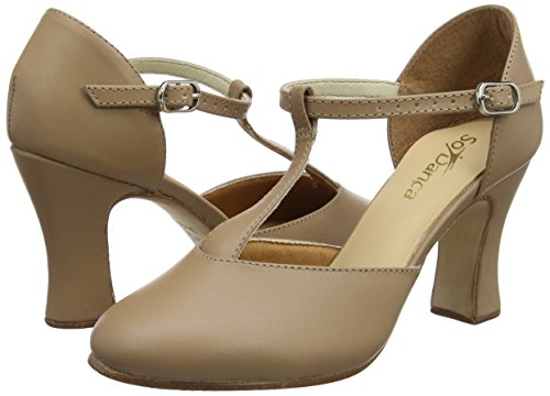 So Danca Ch98, Zapatos de Tap para Mujer, Beige (Caramel), 38.5 EU (M 8.5 L)