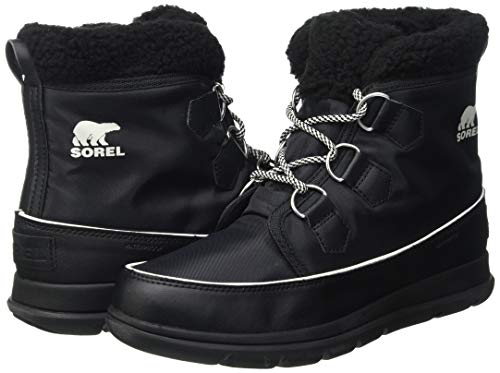 Sorel Explorer Carnival, Botas para Nieve Mujer, Negro (Black, Sea Salt), 39.5 EU