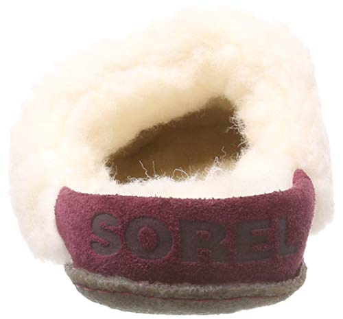 Sorel Nakiska Slide II, Zapatillas de casa Mujer, Rojo (Rich Wine, Natural 624), 42 EU