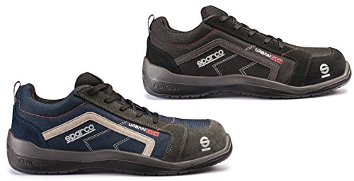 Sparco 0751842BMGR Zapatillas, Azul/Gris, 42