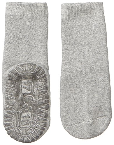 Sterntaler Calcetines con Suela de Goma Antideslizante, Gris Claro, 24 para Bebés