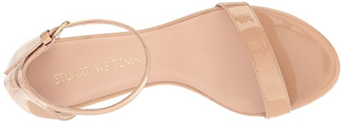 Stuart Weitzman Nearlynu - Sandalias con tacón, Color Beige, Talla 42 EU