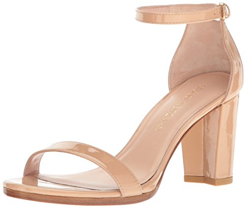 Stuart Weitzman Nearlynu - Sandalias con tacón, Color Beige, Talla 42 EU